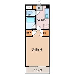 松本駅 徒歩43分 2階の物件間取画像